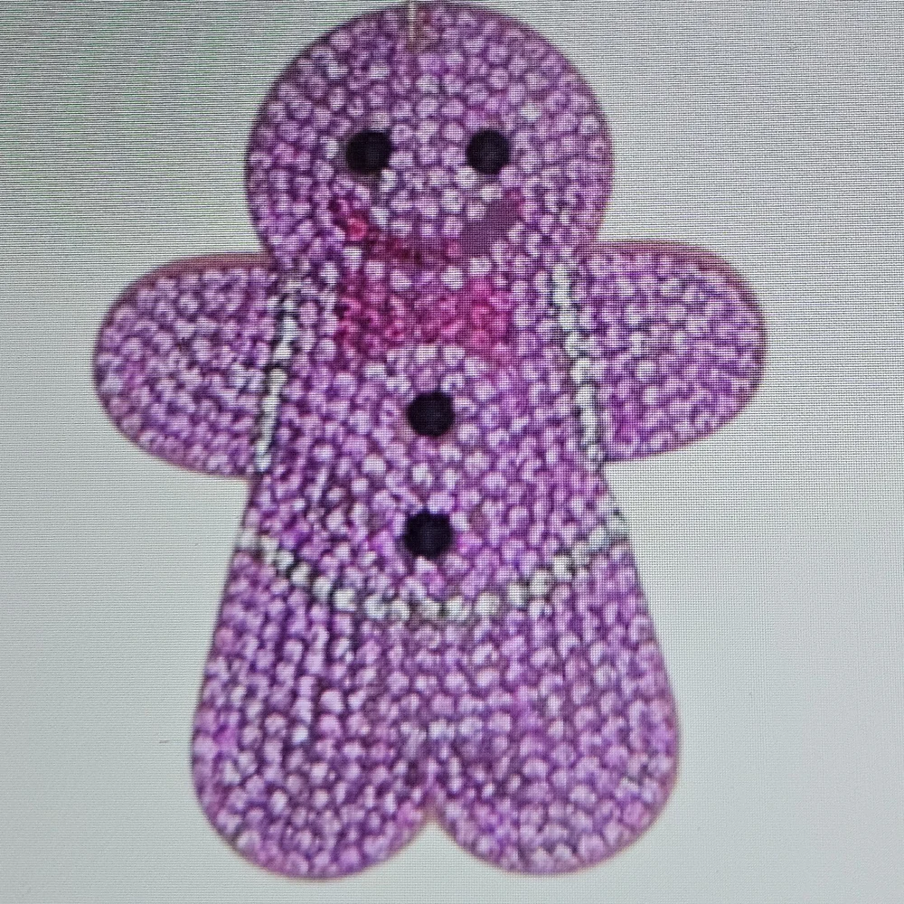 DIVAS LiMiTED Pink Rhinestone Gingerbread Keychain - Picture 2 of 3